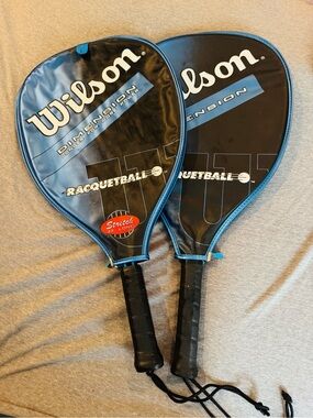 Wilson Blue & Black Racquetball Paddle Pair